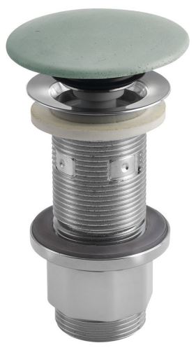 SAPHO Umyvadlová výpust 5/4“, click-clack, betonová zátka, zelená (FG923)