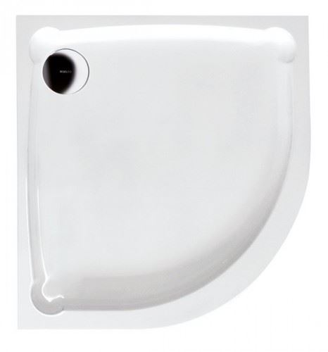 GELCO HERA90 sprchová vanička z litého mramoru, čtvrtkruh, 90x90x7,5cm, R550 (GH559)
