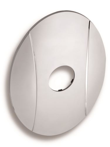 NOVASERVIS Kryt podomítkového boxu OVAL chrom (KRYT0050A,0)