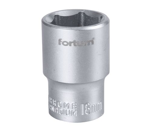 FORTUM Hlavice nástrčná 1/2", 18mm, L 38mm