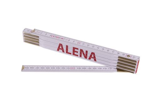 Metr skládací 2m ALENA (PROFI,bílý,dřevo) (13460)