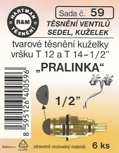 HARTMAN Sada těsnění vršku baterie T12 a T14 - 1/2" PRALINKA (0059)