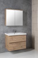 AQUALINE ALTAIR umyvadlová skříňka 77,5x60x45cm, dub emporio (AI380) (1)