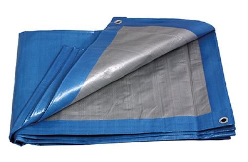 PE plachta zakrývací PROFI 2x3m 140g/1m2 modro-stříbrná (25206)