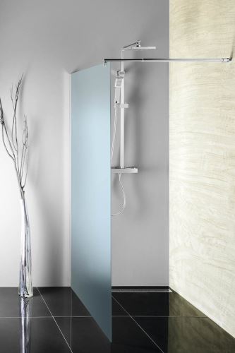 Aqualine WALK-IN zástěna jednodílná k instalaci na zeď, 900x1900 mm, sklo Brick