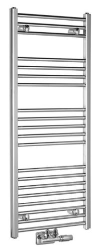 AQUALINE ALYA otopné těleso rovné 500x1188 mm, středové připojení, chrom (LLS302)