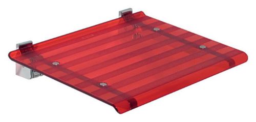Sapho LEO sprchové sedátko 40x31cm, červená