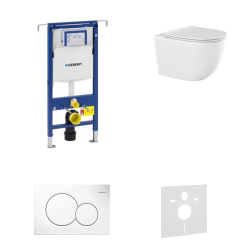 AKČNÍ SET 5v1 Geberit Duofix Special 111.355.00.6 + WC mísa INVENA TINOS