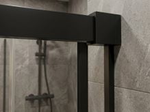 GELCO LUXOR BLACK sprchové dveře 1300mm, čiré sklo (GU1213B) (2)