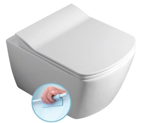 CREAVIT GLANC WC závěsné rimless, 37x51,5 cm (GC321)