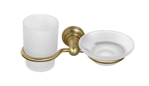 Sapho DIAMOND mýdlenka, sklenka, bronz