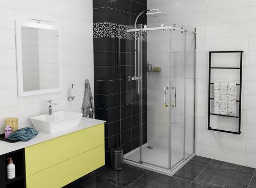 Gelco DRAGON čtvercový sprchový kout 1000x1000mm L/P varianta, rohový vstup