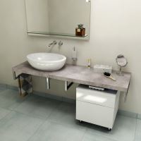 Sapho AVICE deska 130x50cm, cement Sapho AVICE deska 130x50cm, cement