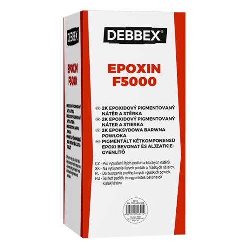 DEBBEX EPOXIN F5000 6 kg sada plechovek 5 + 1 kg, zinková žlutá RAL 1018 (T61018)
