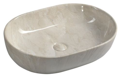 Sapho DALMA keramické umyvadlo 59x42x14 cm, marfil